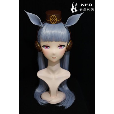 (NFD040)Customize Handmade Crossdress Full Head Female/Girl Resin Japanese Cartoon Character Animego Cosplay Kigurumi Mask